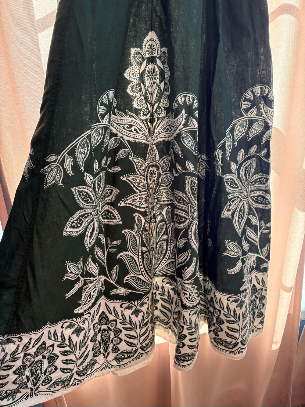 Farm Rio Dark Green Miranda Buckles Maxi Dress, Small - Picture 4 of 12